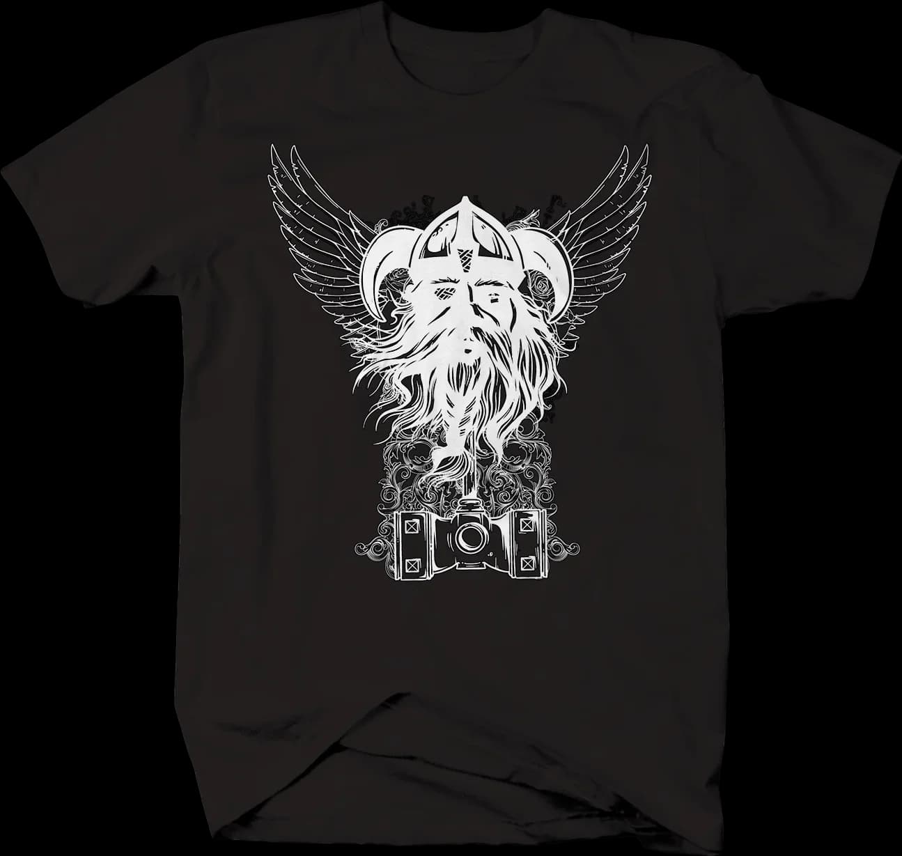 Nordic warriors Warrior God Wings Thors Hammer Men T-Shirt Short Sleeve Casual 100% Cotton O-Neck Summer Harajuku Shirts