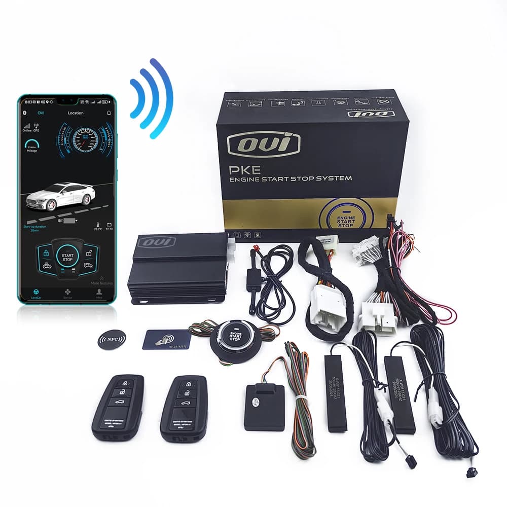 Car Alarm System Remote Engine Start Bluetooth Auto Alarm With Gps Smartphone Control Of The Vehicle
