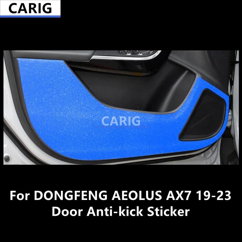 For DONGFENG AEOLUS AX7 19-23 Door Anti-kick Sticker Modified Carbon Fiber Pattern Interior Car Film Accessories Modification