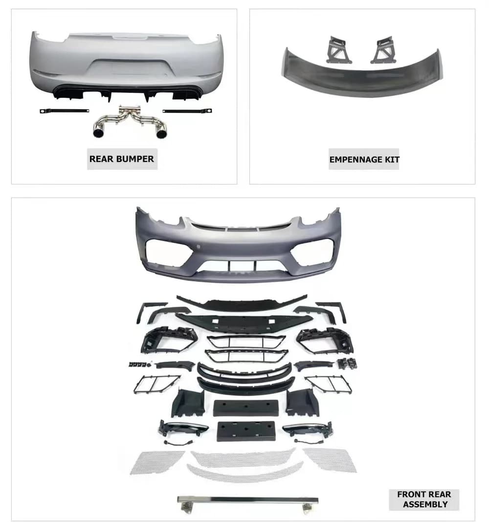 High Quality Full Set Body Kit Carbon Fiber Cayman Boxster 981 2012-2016 Upgrade to GT4 Body Kit