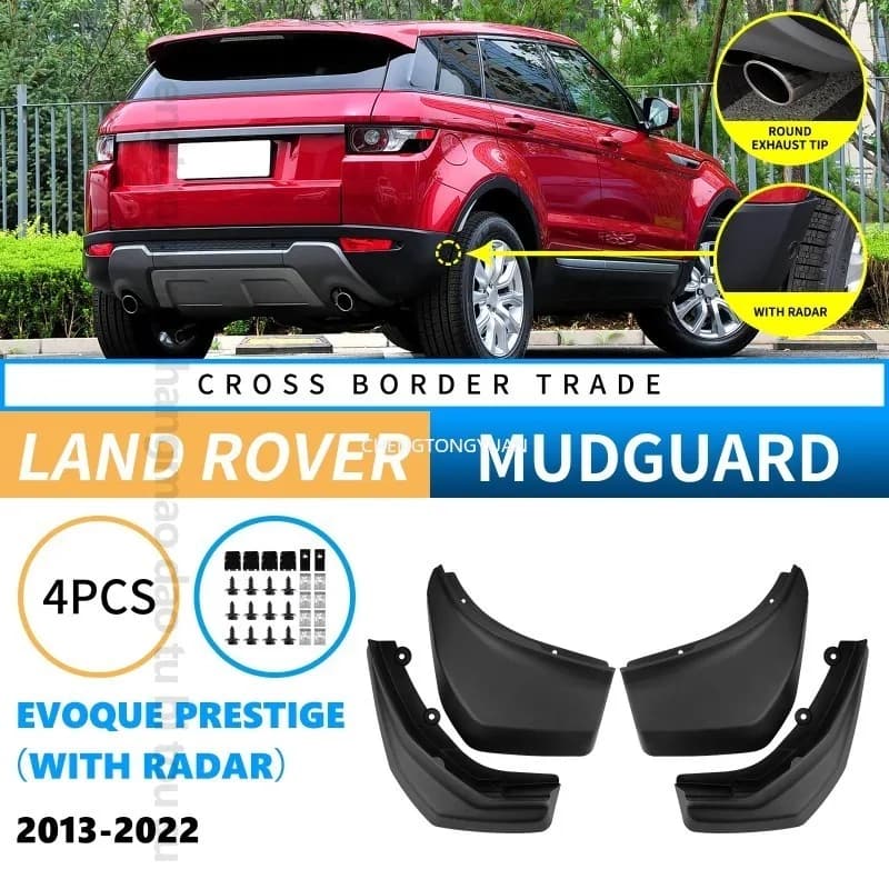 Mudflaps Fender For Land rover Evoque Prestige With radar Round tail throat 2013-2022 Mud Flaps, Splash Guards, Accessorie