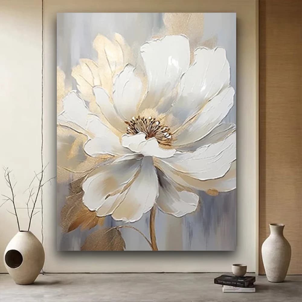 Palette Knife red Money Tree wall Painting Modern indoor Landscape Wall Art Picture Handmade Oil Painting On Canvas Home Decor