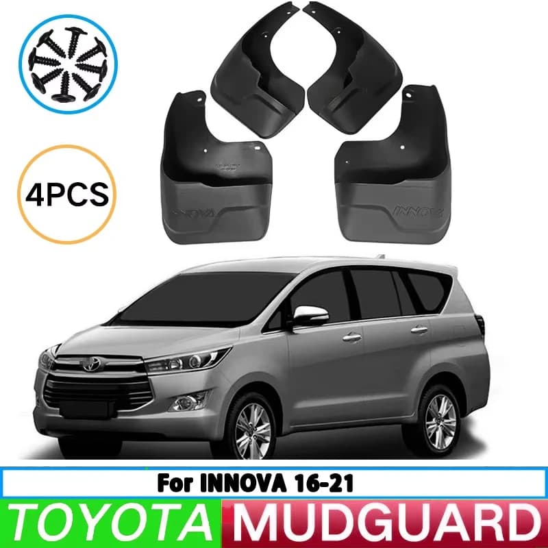 For 2016-2021 Toyota INNOVA Fender innova Car Tire Fender Splash Guard Front and Rear Wheel Fender Auto Parts 4pcs