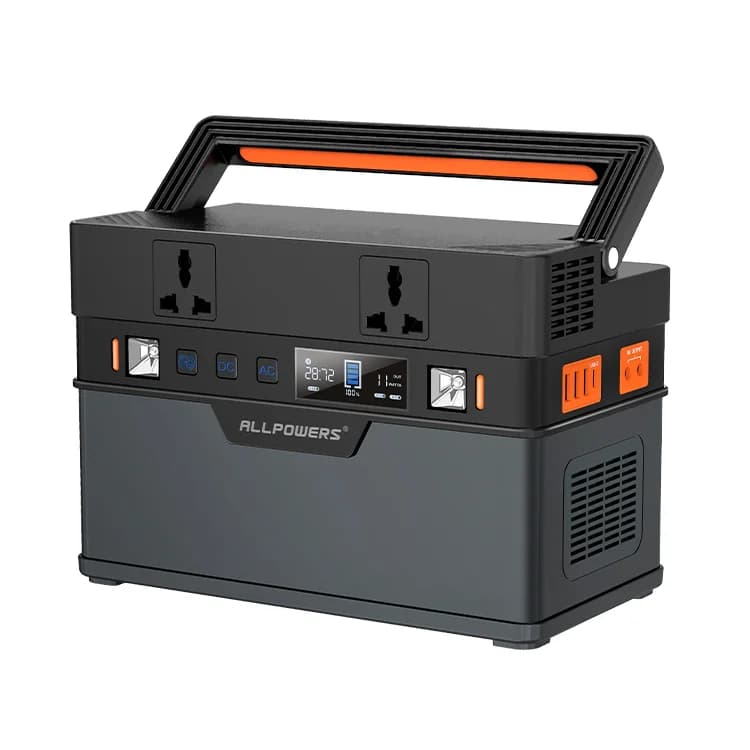 AC 110V 220V 606Wh Portable Solar Power Generator Battery Station 700W For Camping Emergency Power Pack