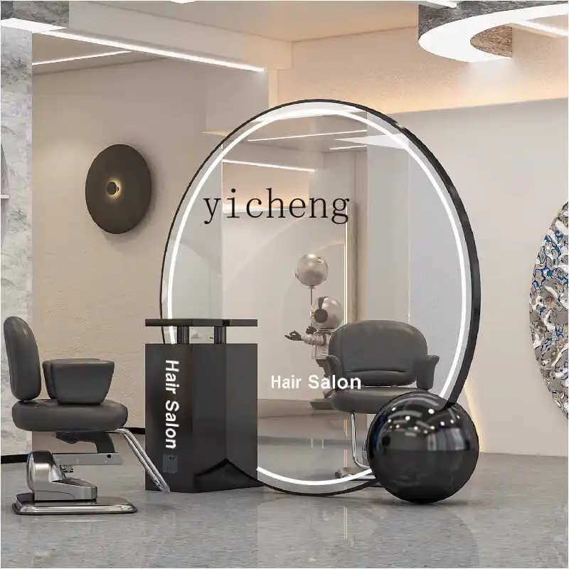 CC barber shop mirror hairdressing simple special mirror hairdressing mirror table
