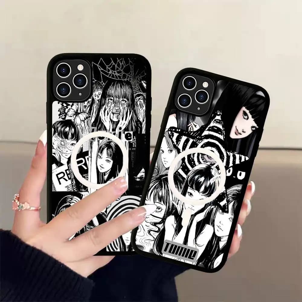 Junji Ito Tomie Kawakami Phone Case Magsafe Magnetic Wireless For IPhone 16 15 14 13 12 11 17 Pro Max Plus Phone Case