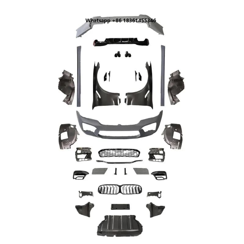 For 21-23  5 Series G30/G38 Modified Wide Body M5 Front And Rear Bumper Fender Surround Grille Kit Upgrade