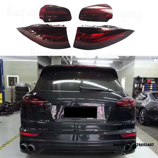 Hot Selling High-quality Car LED Taillights, Brake Lights,ForPorsche Cayenne 958.1 2015-2017 Model Smoked Black Taillights