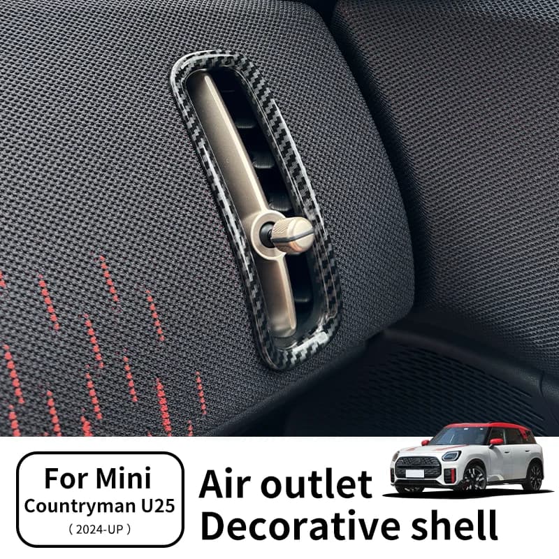 Car Air Vent Ring Outlet Cover Case For Mini JCW Countryman U25 2024 2025 Air Conditioning Vent Decorative Shell Car Accessories