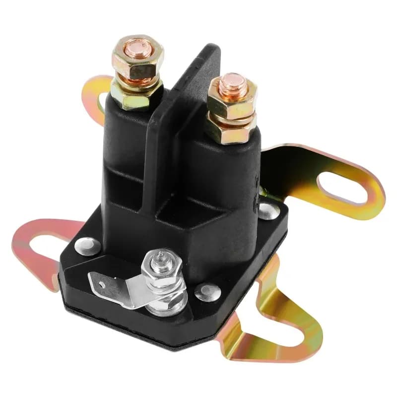 2PCS Lawn Mower Starter Solenoid Safe Waterproof Zero Turn Lawn Mower Starter Solenoid Relay Mower Tractor for Precedent Gas