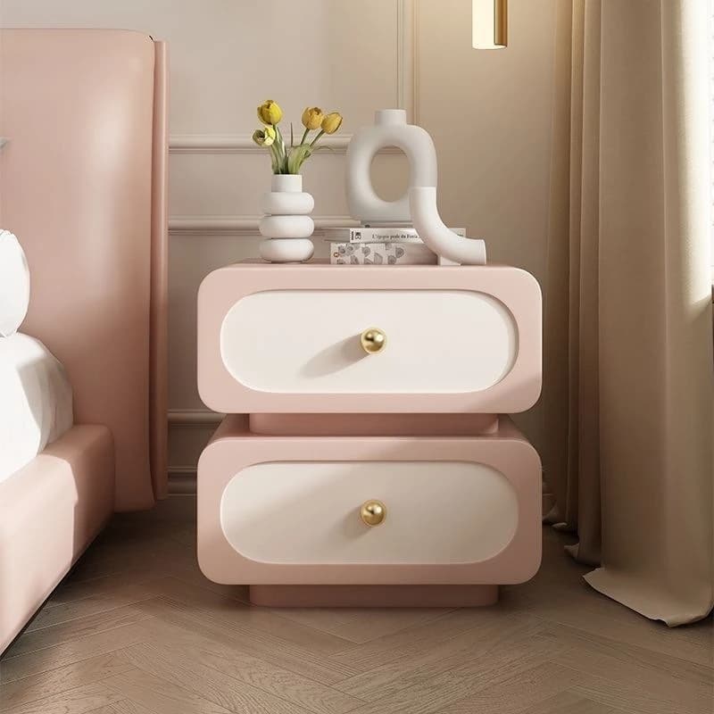Home Minimalist Light Luxury Solid Wood Bedside Cabinet Simple Modern Locker