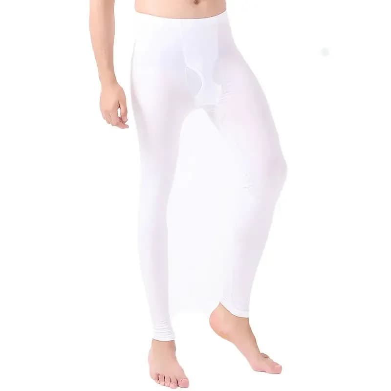 Men's thermal underwear Pajamas Pants Tights Leggings Winter Warm Sleep Bottoms high stretch Sleepwear  Modal cotton