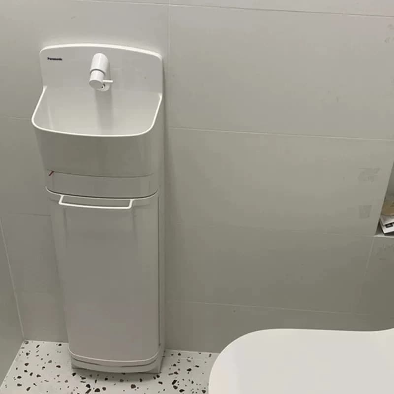 wash basin bathroom cabinet integrated + single cold faucet
