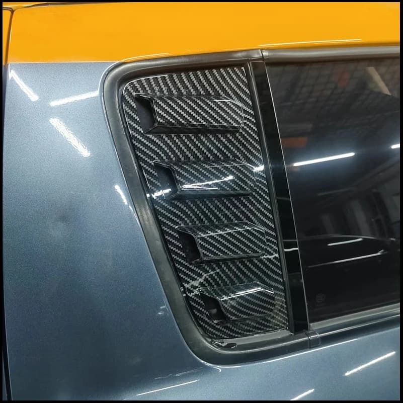 Car Styling For Suzuki Swift 2005-2010 4 Doors Rear Louver Window Side Shutter Cover Trim Sticker Vent Scoop Auto Accessories