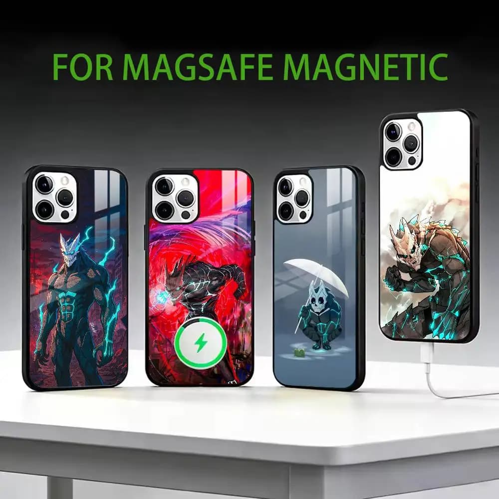 K-Kaiju No-8   Phone Case For iPhone17,16,15,14,13,12,11 Plus,Pro Max Magnetic For Magsafe Wireless Charging