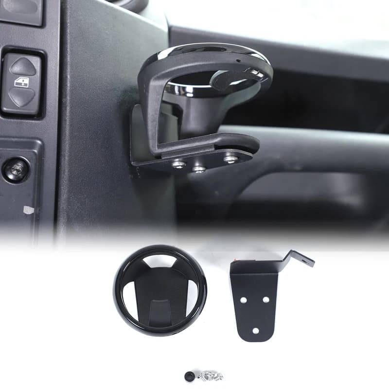 Co-Pilot Dashboard Water Cup Bracket Carbon Steel Drink Holder Cup Holder Car Accessory For Land Rover Defender L316 2004-2018