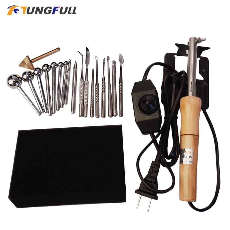 Fabric Flowers Ironing Machine Ironing Tool Set 18/13/11/8 Heads Soldering Iron Artificial Flower Making Tool 220V 110V