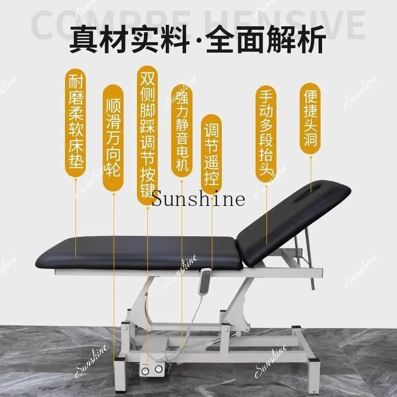Electric Lifting Beauty Bed Multifunctional Medical Surgery Dental Rehabilitation Physiotherapy Bed FT