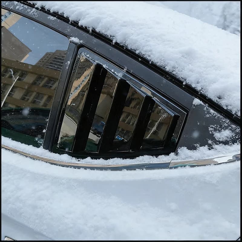 For Hyundai Elantra 2016-2020 Rear Triangular Window Blind Shades Louver Vent Cover Sticker Trim Car Styling Auto Accessories