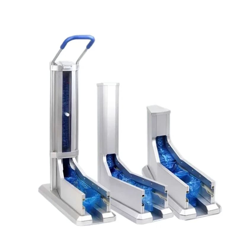 Disposable shoe cover automatic foot cover device, stepping on the foot to change  drag-type household