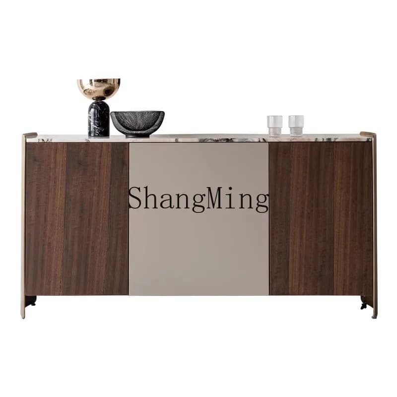 DSA light luxury marble dining side cabinet, living room entrance, modern minimalist modern decorative locker