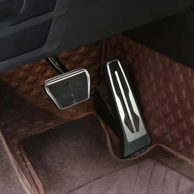 For BMW X1 U11 2023-2026 Aluminum Alloy Silver Car Accelerator Brake Pedal Sleeve Anti Slip Brake Pedal Interior Car Accessories
