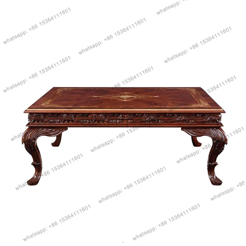 D06 Square coffee table villa mansion club American classical furniture
