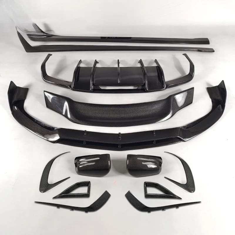 Premium Car Accessories CLS63 W218 LCI Full Carbon Fiber B-Style Body Kit Front Rear Lip Side Skirts Spoiler Durable