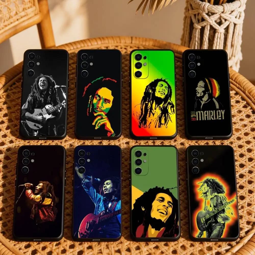 M-Musician Bob-b m-marley  Phone Case Black Silicone Soft For Samsung S25,S24,S21,S22,S23,S30,Ultra,S20,Plus,Fe,Lite