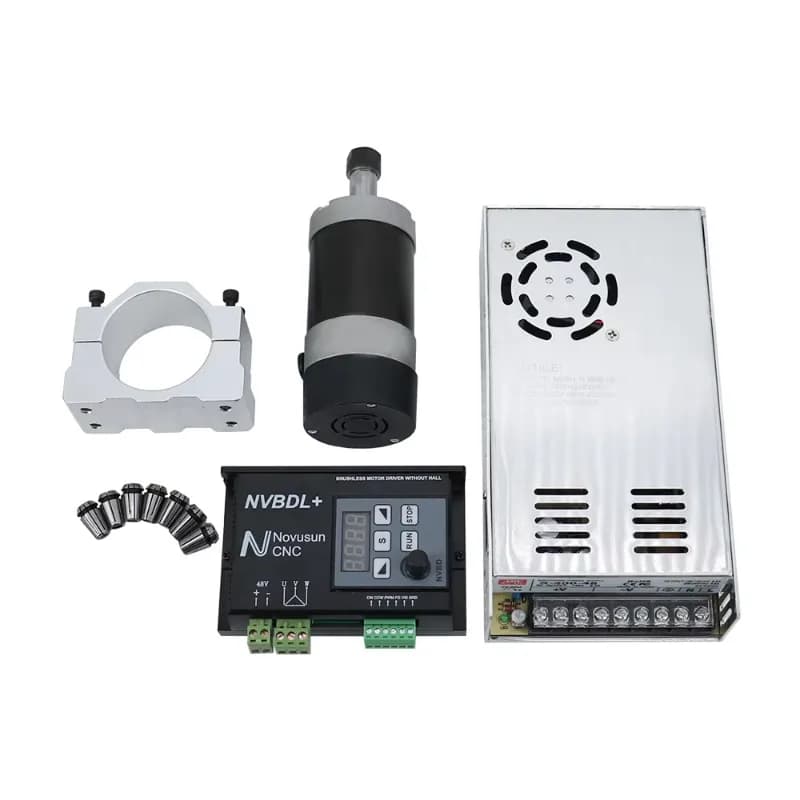 Driver Switching Power Supply 400w 48V 55mm Fixture Industrial 400W Brushless Spindle Motor for Milling and Engraving