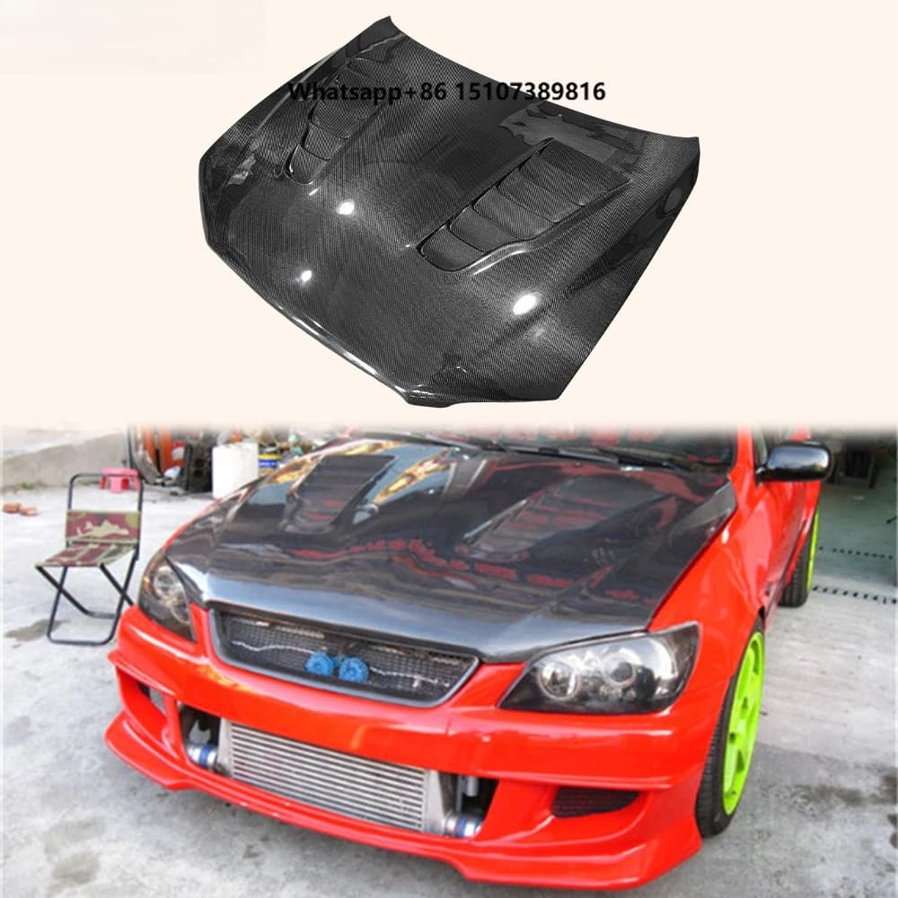 For XE10 99-05 IS200 IS300 Altezza Carbon M Type Front Vented Cooling Hood