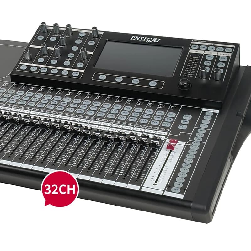 Professional Digital Mixer Sound System Dj Controllers Audio 32 Channel Digital Mixer