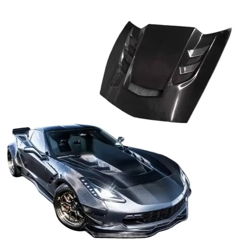 For  Corvette C7 Z06 High-Quality Carbon Fiber Hood