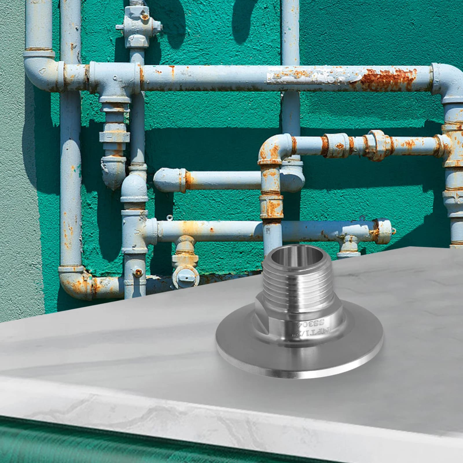 A Practical Solution with this Pneumatic Hydraulic Adapter designed as a Tri Clamp Fitting suitable for across Different Sectors