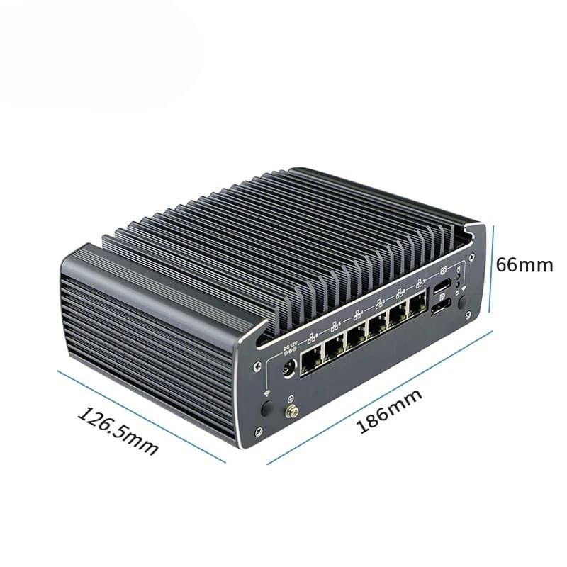 Industrial Firewall Router 10th Gen Core I3 I5 I7 6 Gigabit Nic Mini Pc Pfsense with I225 2.5G Lan 4*POE Wifi 5G Optional