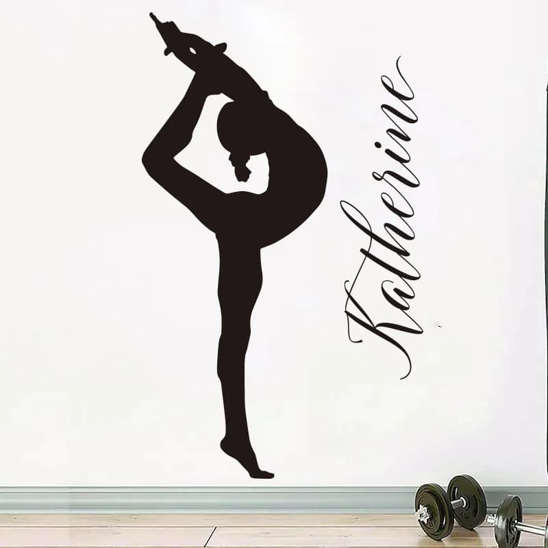 Girl Gym Wall Decal Fitness Quotes Women Decor Workout Power Art Vinyl Gym Wall Stickers Bedroom Gym Workout Girl Motivation DD