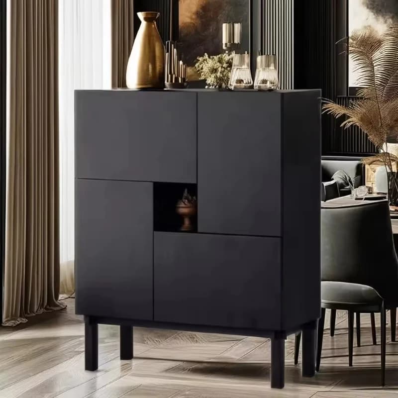 Design Modern Kitchen Living Room Wooden Locker Furniture Side Cabinet Large Capacity