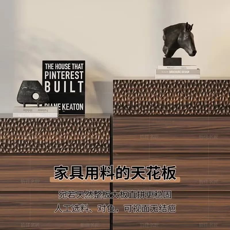 Black Walnut Modern Simple Home Living Room Storage Bedroom Storage Cabinetx8