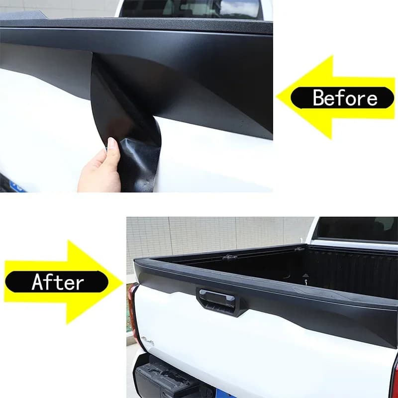 For Toyota Tundra 2022-2025+ PVC black car styling car tailgate pull flower film sticker car exterior protection accessories