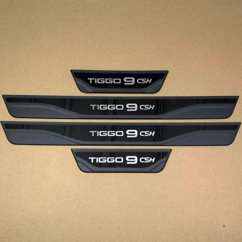 ABAIWAI For Chery Tiggo 9 CSH Tiggo9 CSH 2025 2026 2027 Car Door Sill Plate Protector Trim Sticker Styling Accessories Auto Part