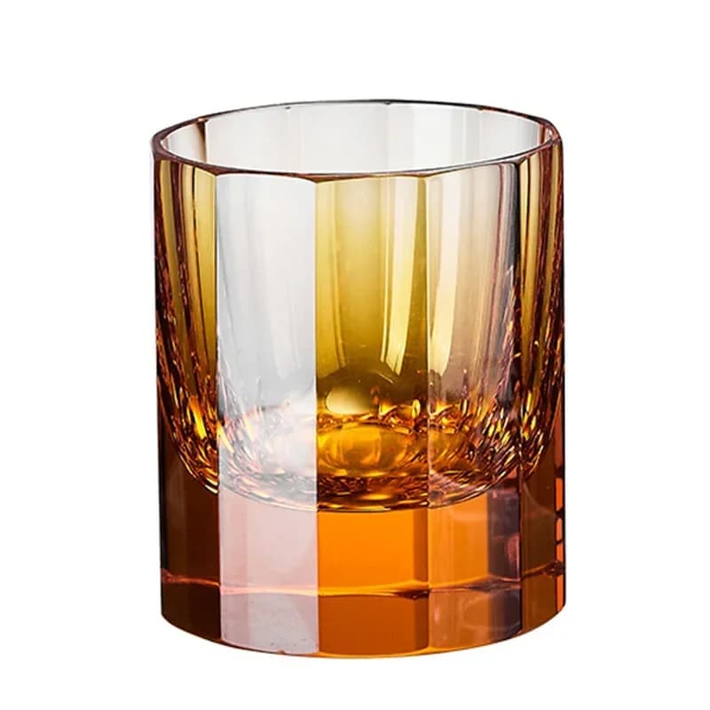 Crystal whiskey glass, hand-ground foreign wine cup, luxury wine set, high-end gift box with pressing feel