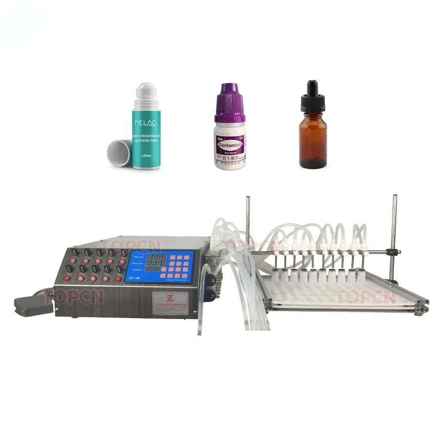 Peristaltic Pump Liquid Filler Small Bottle Filling Machine Price With Bottle Tray