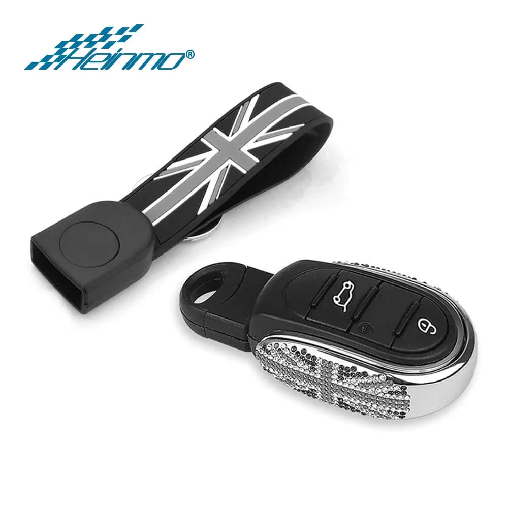 Car Compatible with F60 F54 Clubman Countryman F55 F56 Diamonds Key Case Cover Protection Shell Remote Fob Holder Accessories