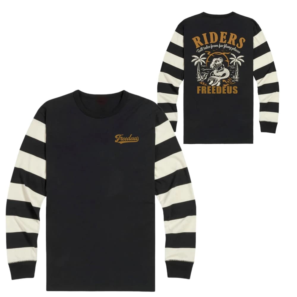 2025 3D Printed Freedeus Off-road Motorcycle Long Sleeve T-shirt  Mountain Bike Rriding Suit Men's Quick Dry Comfortable Clothes