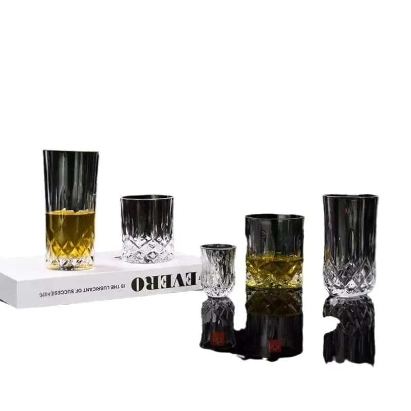 Crystal glass wine glass household white wine glass champagne cup coffee cup vase family set