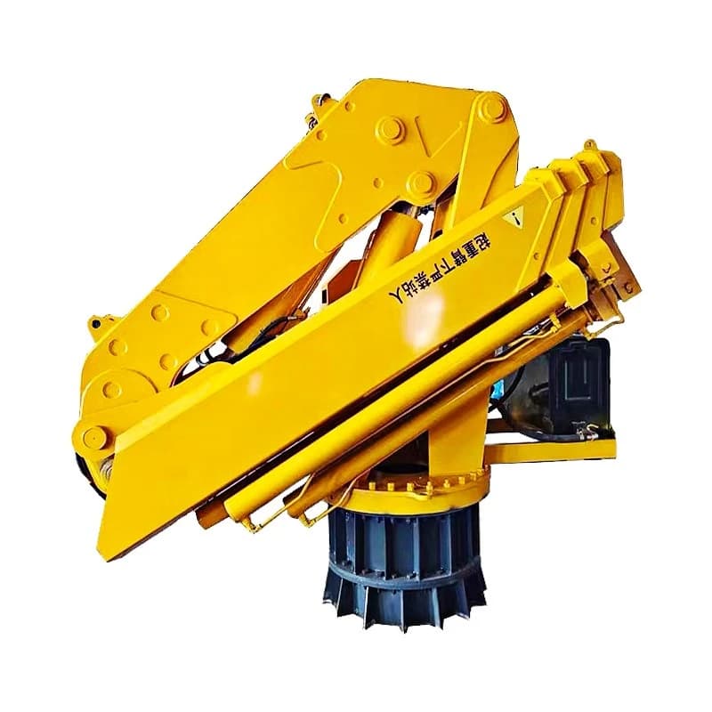 Vehicle-mounted Marine Hydraulic Folding Arm Crane Marine Port Crane Hydraulic Telescopic Arm 360 Degree Rotation