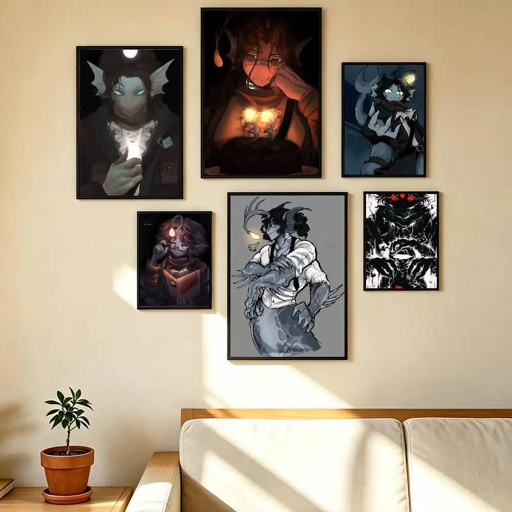 P-Pressure S-Sebastian Solace Poster High Quality Dorm Living Room Aesthetic Wall Decoration Painting Stickers Gift