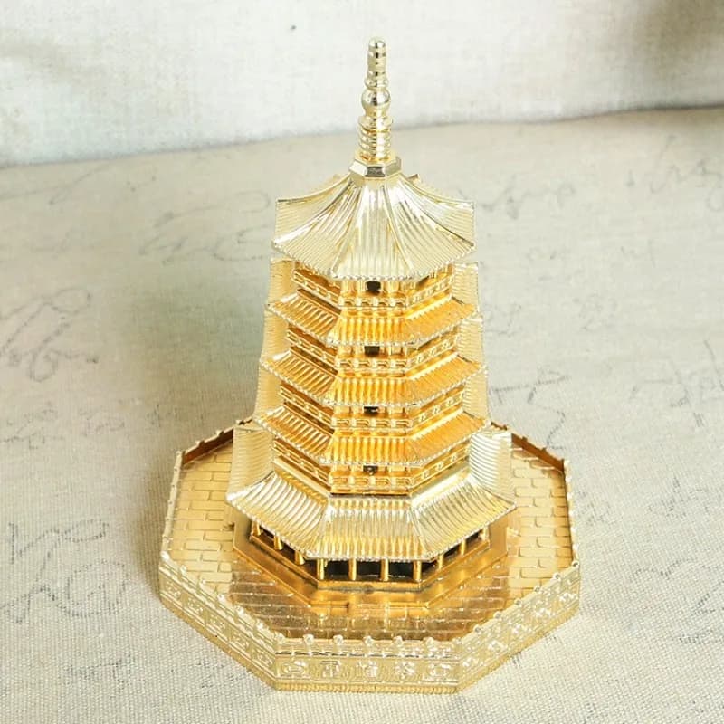 Pagoda Statue, Ancient Chinese Architectural Model, Exhibition Hall Decoration, Simulation Statue, Handicraft Decoration
