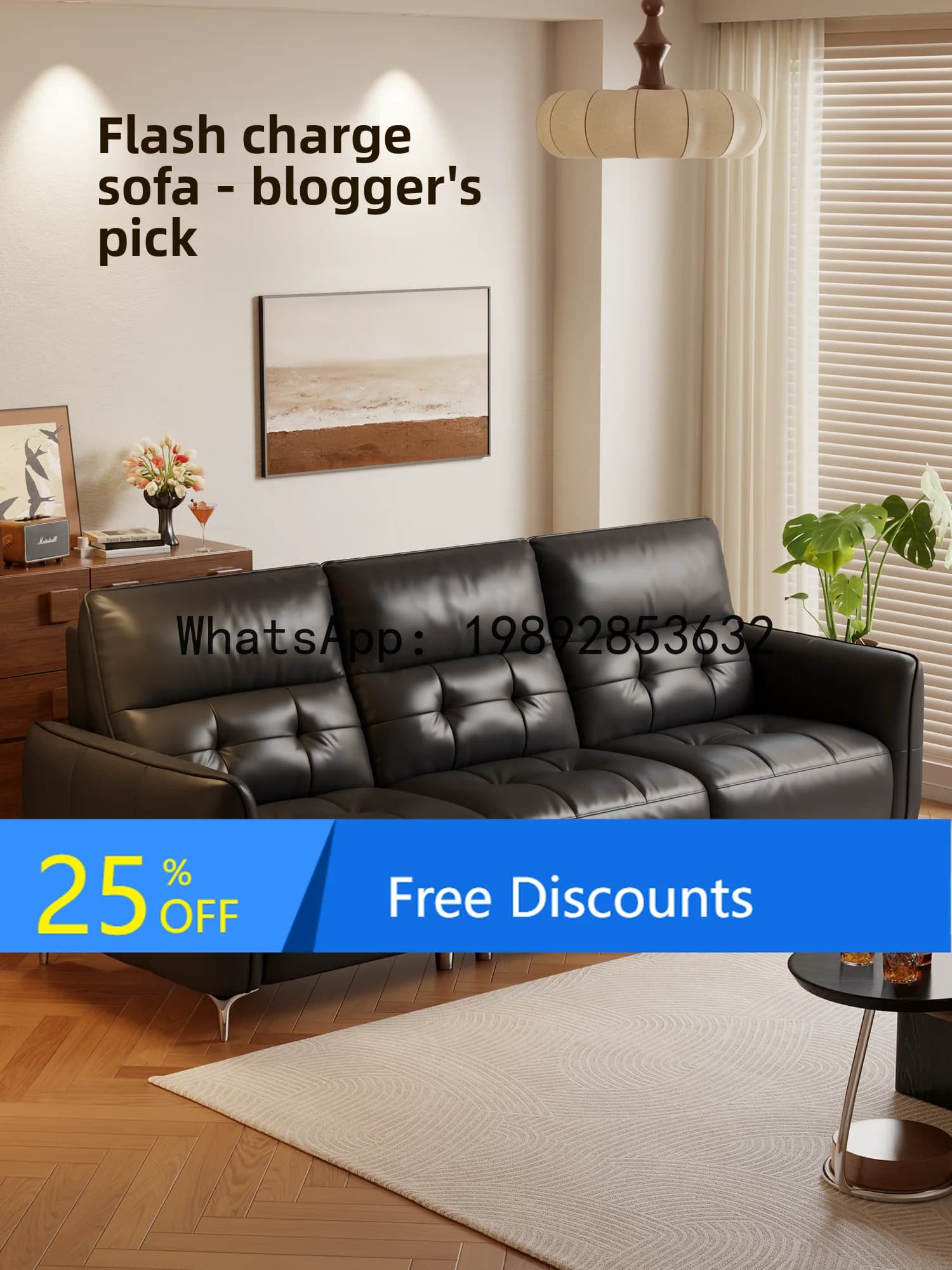 YFY Winter Wood Genuine Leather Sofa Living Room White Cream Style Straight Sofa Home Three-Seater High Back