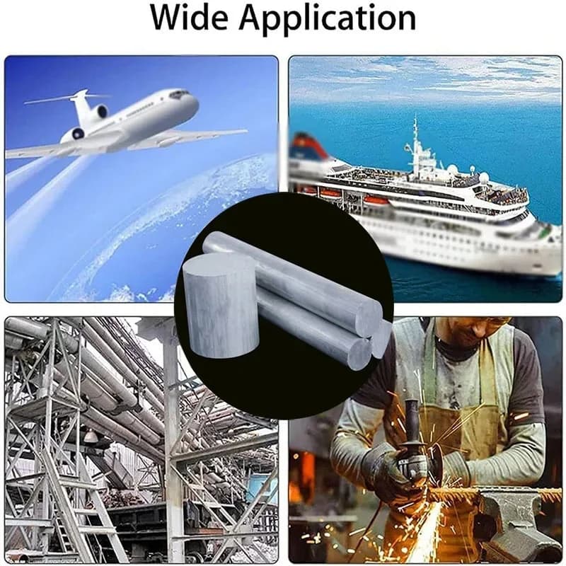 7075-T6 Aluminum Round Bar 20-70mm Dia 100/200/300mm, Solid High Strength CNC Machining Stock for RC Model Gear Motor Shaft DIY